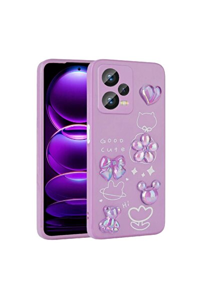 Ummeslem Xiaomi Redmi Note 12 Pro Plus 5G için Uyumlu Kılıf Kabartma Figürlü ...