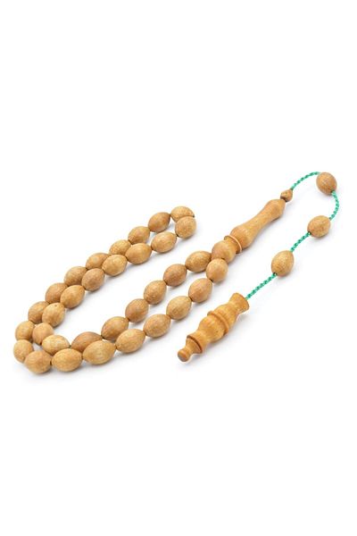 Murty99 Master Work System Beige Cut Beech Wooden Prayer Beads