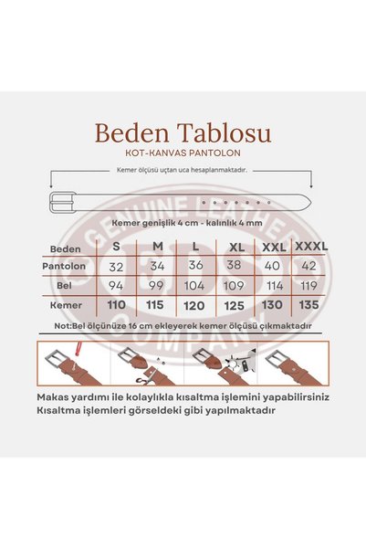 EDS DERİ ÜRÜNLERİ Sports Men's Belt