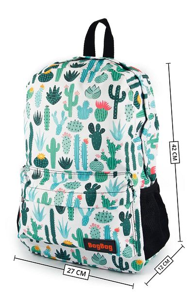 BYBAG Ψηφιακό τυπωμένο Unisex καθημερινής χρήσης και σχολικό σακίδιο πλάτης με μοτίβο κάκτου