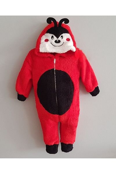 Bebelove Baby Boy/Girl Ladybug Welsoft Fleece Children's Jumpsuit
