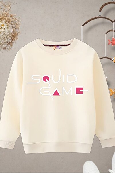 oneagılyazı سويت شيرت مطبوع برقبة دائرية