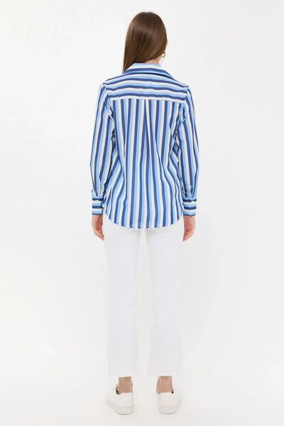 Hiccup Μακρυμάνικο ριγέ υφαντό πουκάμισο