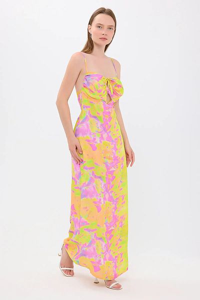 Hiccup Φόρεμα με λαιμόκοψη V με λεπτό λουράκι με floral print