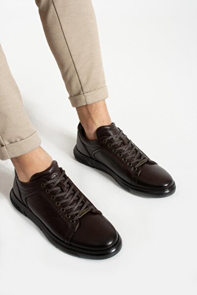 Hammer Jack Albara Genuine Leather Brown Men's Casual Shoes