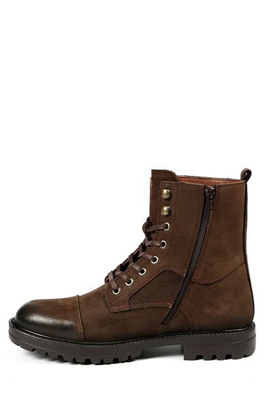Hammer Jack Γνήσιες δερμάτινες ανδρικές μπότες Nubuck Washed Brown
