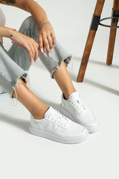 Hammer Jack Pantofi de damă Olgea White din piele naturală