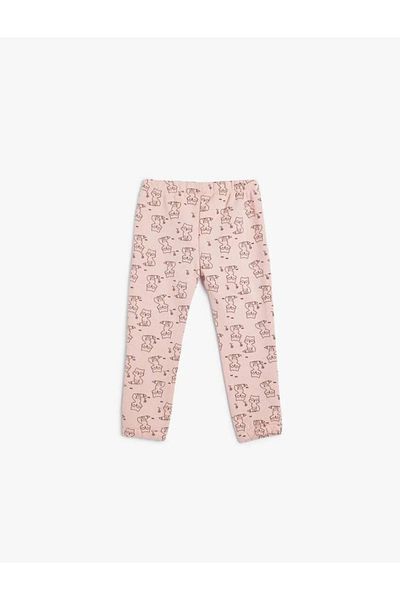 Koton Tepláky Fox s potlačou Jogger – elastický pás a nariasený