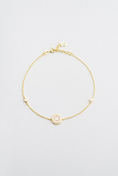 So CHIC... Trapez Kesim 18 Ayar Sarı Altın Kaplama 24 Cm Gümüş Hal Hal