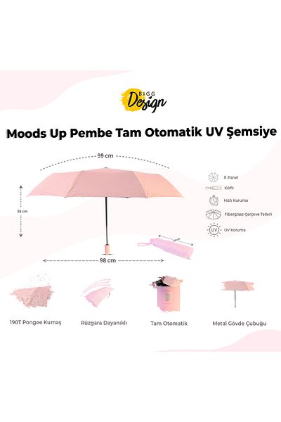 Biggdesign Pink Moods Up Vollautomatischer UV-Schirm