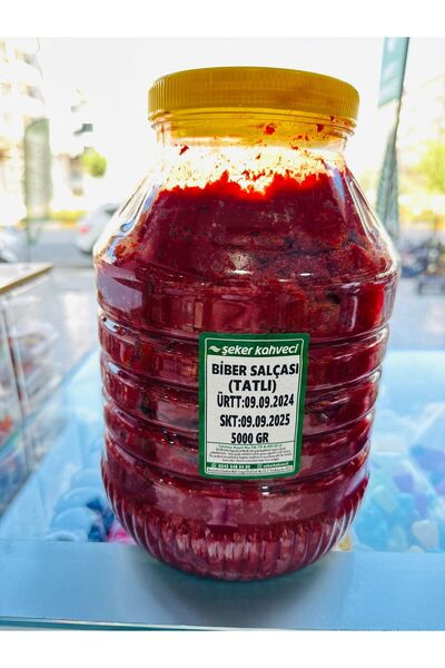 Ev Yapımı Güneş Kurusu Doğal Tatlı Biber Salçası 5 KG