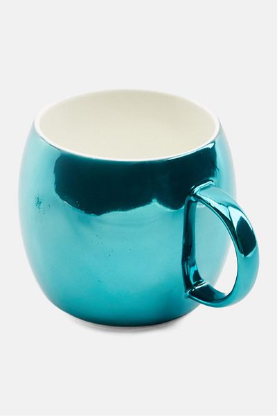 Asobu Creative Colorful Ceramic Coffee Mug, Blue