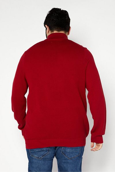 Club Room Men's Turtleneck Knitted Long Sleeve Pullovers, Red