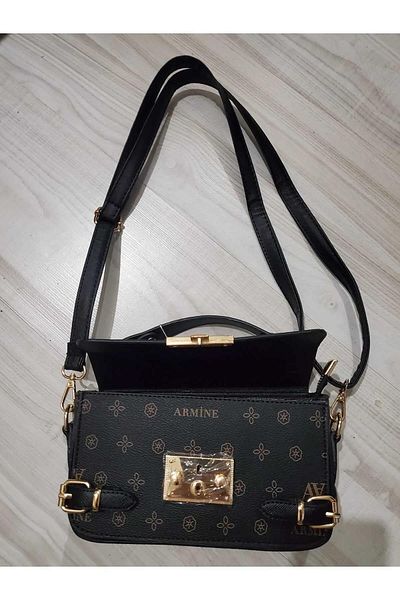 Armine 359 Black Printed Women's Bag