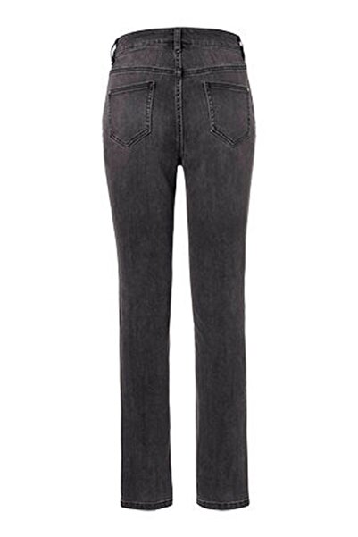 Tchibo Women Slim Fit Washed Stretchable Jeans, Charcoal
