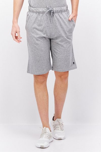 French Connection Men 2 Piece Brand Logo Basic Short, Grey