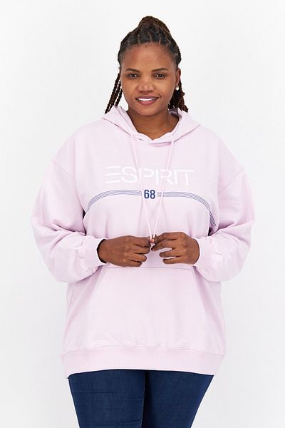 Esprit Women Hooded Long Sleeve Graphics Sweatshirt, Lavender