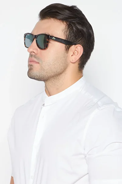Lacoste Men L789S Square Sunglasses, Brown