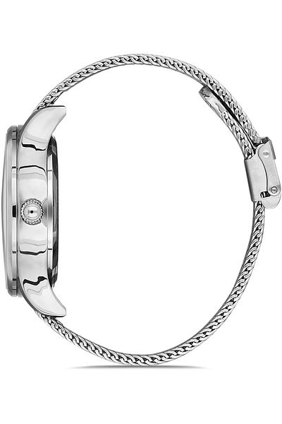 DAVID GUNER Silver Coated Black Dial Men's Wristwatch Dg-8244Gc-A2