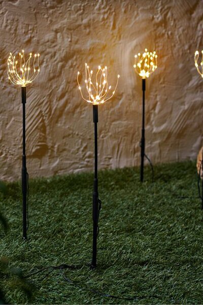 Tchibo 4 Pieces Led Garden Lights, Black/White