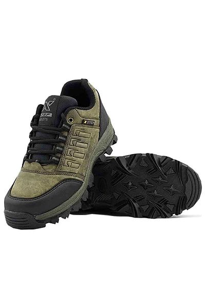 Evojean Αντιολισθητική σόλα Αδιάβροχη Χειμερινή Unisex Κοντές Μπότες Χακί