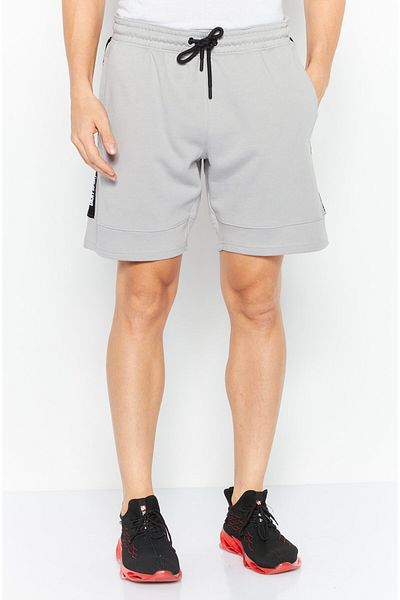 DKNY Sport Men Sportswear Fit Drawstring Training Shorts, Sliver