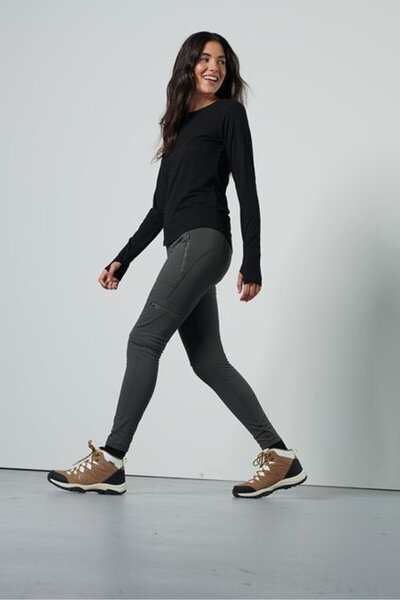 Tchibo Women Sportswear Fit Outdoor Thermal Tights, Dark Olive