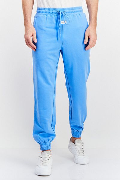 Tribe of 6 Men Regular Fit Embroidered Sweatpants, Blue