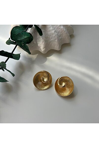 Alice İsstanbul Gold Spiral Küpe