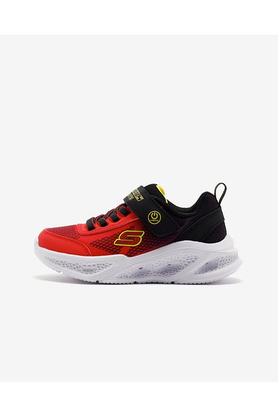 SKECHERS Meteor-lights - Krendox kisfiú piros világító sportcipő 401495 n Rdbk