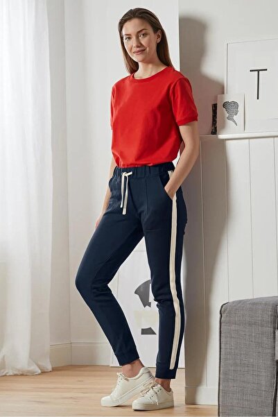 Tchibo Women Drawstring Jogging Pants, Navy