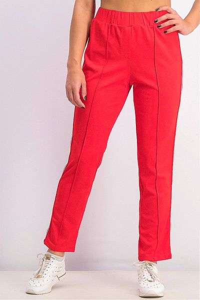 Tchibo Women Plain Jogger Pants, Red