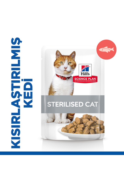 Hill's SCIENCE PLAN Somonlu Kısırlaştırılmış Yetişkin Kedi Pouch 85gr X 12 Adet