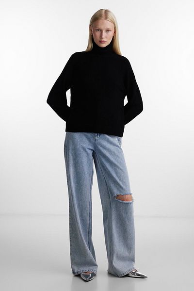PIECES Pcjuliana Ls - Rollneck Knit Noos Bc Model Sweater