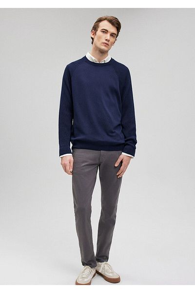 Mavi Γιακά ποδηλάτου Navy Blue πουλόβερ κανονική εφαρμογή / Regular Fit0710213-84371