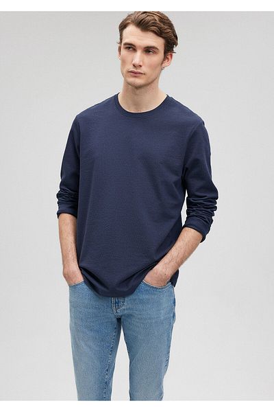 Mavi Navy Blue Regular Fit Long Sleeve T-Shirt -0611936-82318