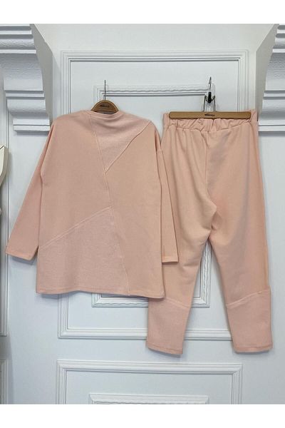 Plistre 2228_sewing Λεπτομερές σετ φόρμας υπερμεγέθης Hijab