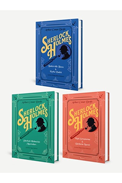Koridor Yayıncılık Sherlock Holmes’ün Maceraları Set - 3 Kitap (bez Ciltli)