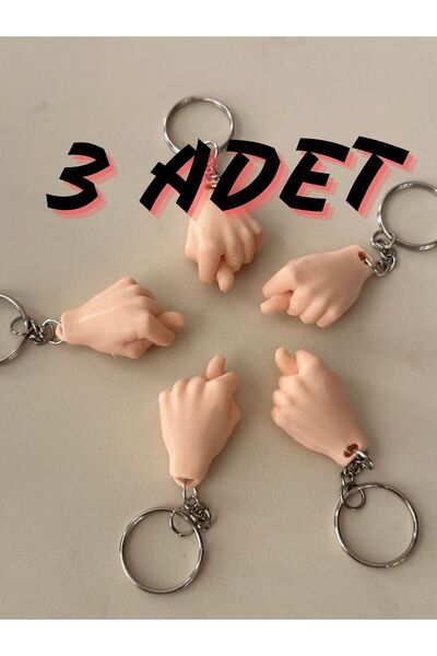 saranostra 3 bucăți amuzant Hand Sign - Nah Keychain Hand Sign