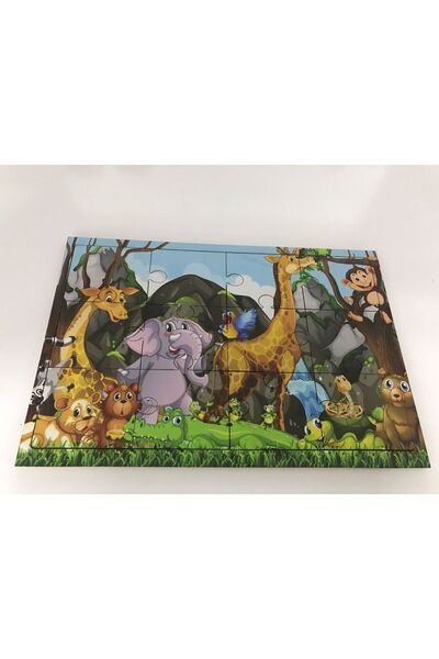 YAHO OYUNCAĞIN DOĞAL HALİ Ahşap Bul-Tak/Puzzle