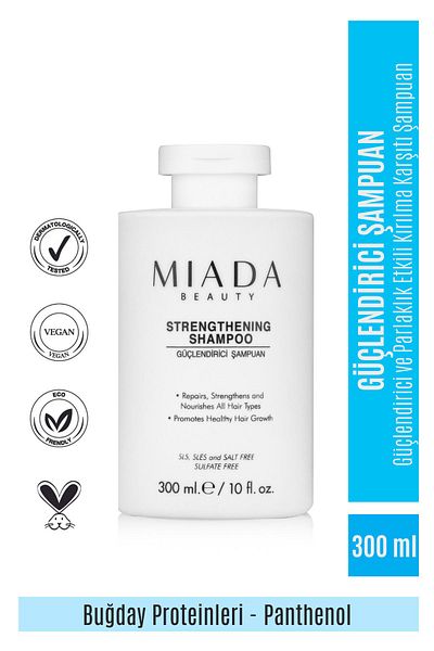 Miada Beauty 300 ml Strengthening Strengthening Shampoo