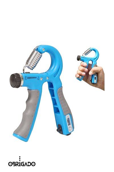 obrigado Hand and Wrist Strengthener with Counter 5-60 kg Adjustable Hand Spring Wrist Strengthener Home Fitness Equipment