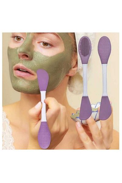 SEVRU Double Sided Silicone Mask and Applying Apparatus - Skin Cleansing Brush