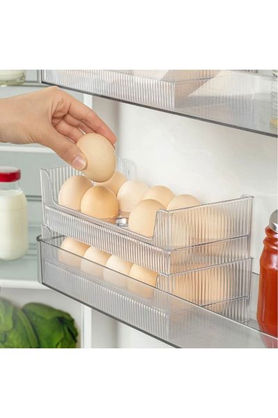 MYSTERİO BUTİK 10 Compartment Egg Organizer/Refrigerator Organizer/Organizer