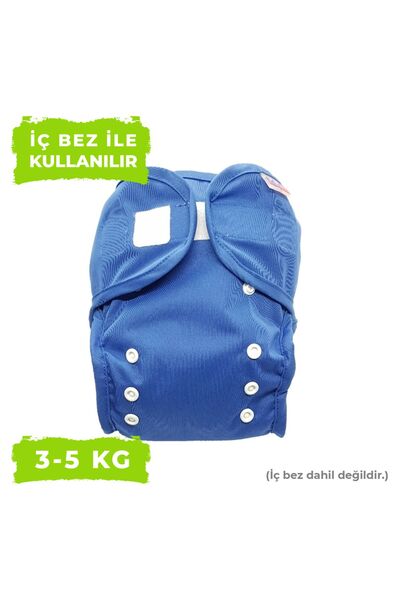 BabyNEO - Yenidoğan Yıkanabilir Bebek Bezi Sızdırmaz Dış Bez Cover - Mavi