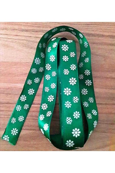 Beyna السنة الجديدة - شريط ساتان مطبوع عليه ثلج 5 أمتار، عبوة واحدة