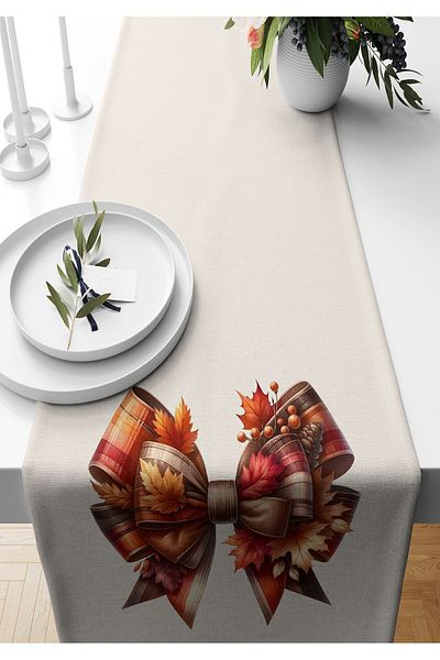 Bertille Home Autumn Series 140X40 cm Digital Printed Runner (Halloween Autumn)