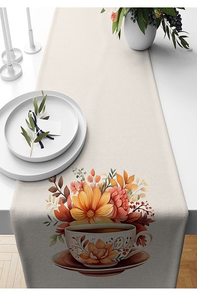 Bertille Home Autumn Series 140X40 cm Digital Printed Runner (Halloween Autumn)