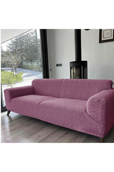 TUCHMALL Jacquard Sofa Cover, Sofa Cover, Chester Cover, Sofa Cover for 3 People, 1 Piece