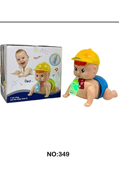 Ailenizin Oyuncakçısı PİLLİ IŞIKLI SESLİ BİBERONLU EMEKLEYEN BEBEK